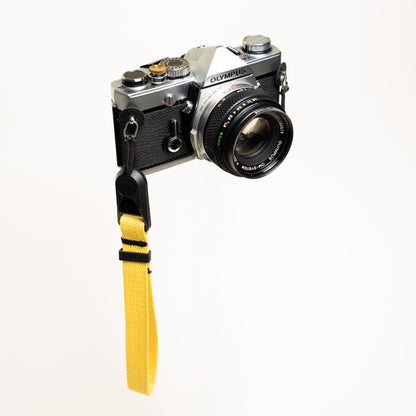 Cotton Camera Wrist Strap 16", Red, Yellow or Black + Peak Design Anchor