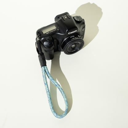 Glacier Blue & Teal Rope Camera Strap, Neck or Wrist + Peak Design Anchors