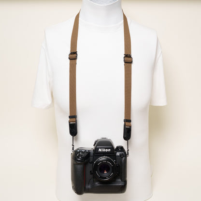 Coyote Copper Dual Adjustable Camera Strap 30-52", D-Ring + Peak Design Anchors