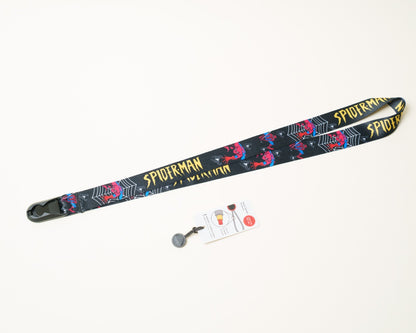 Superhero Print Camera Lanyard, Spider-Man or Deadpool, 1" x 38" + Peak Design Anchor