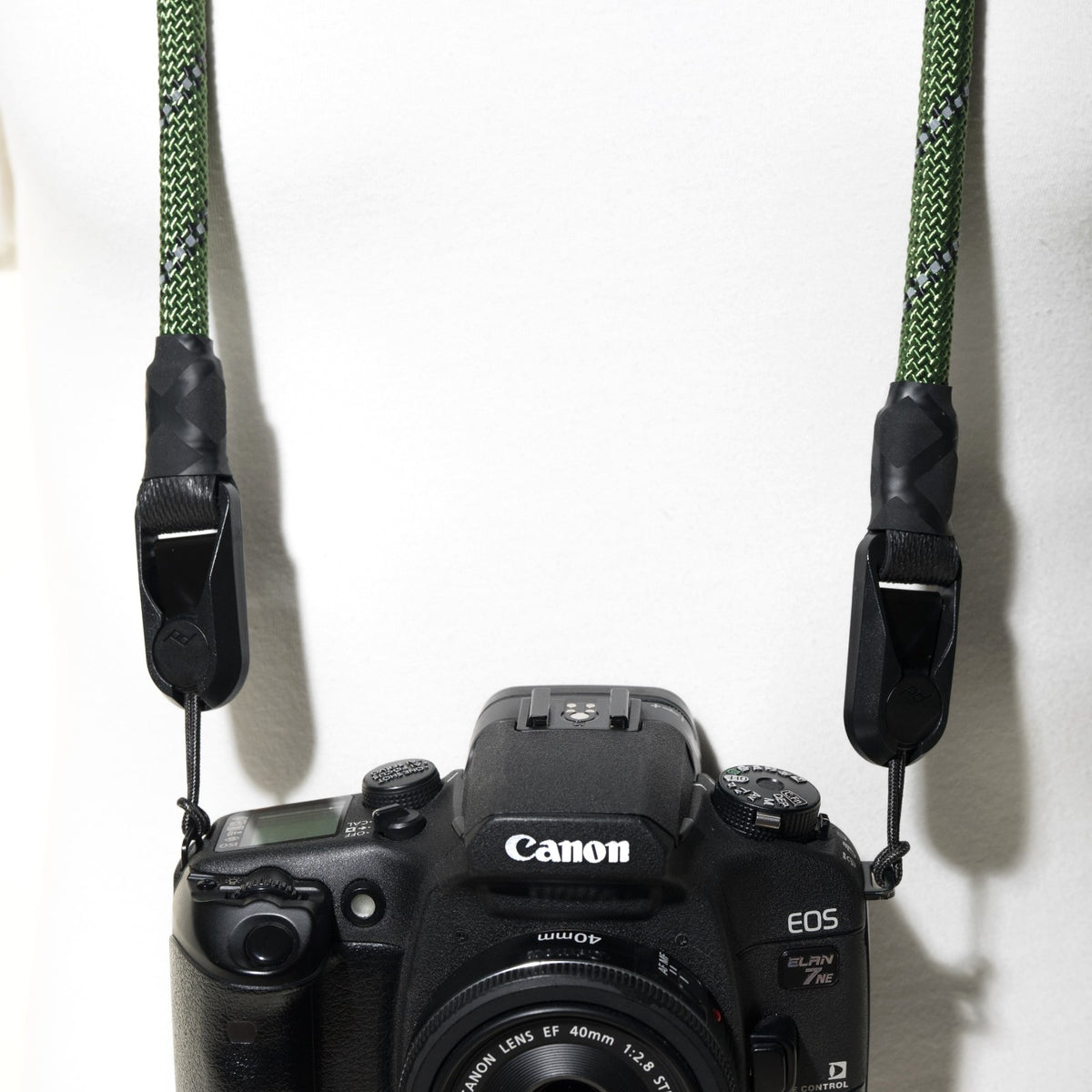 Green Climbing Rope Camera Strap 42" with Loop Mounts + Peak Design Anchors