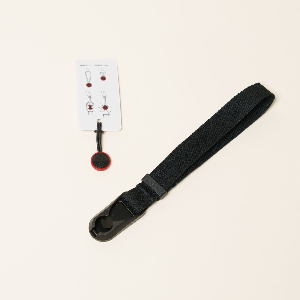 Cotton Camera Strap, Black, Red or Yellow, Neck 28-52" or Wrist + Peak Design Anchors