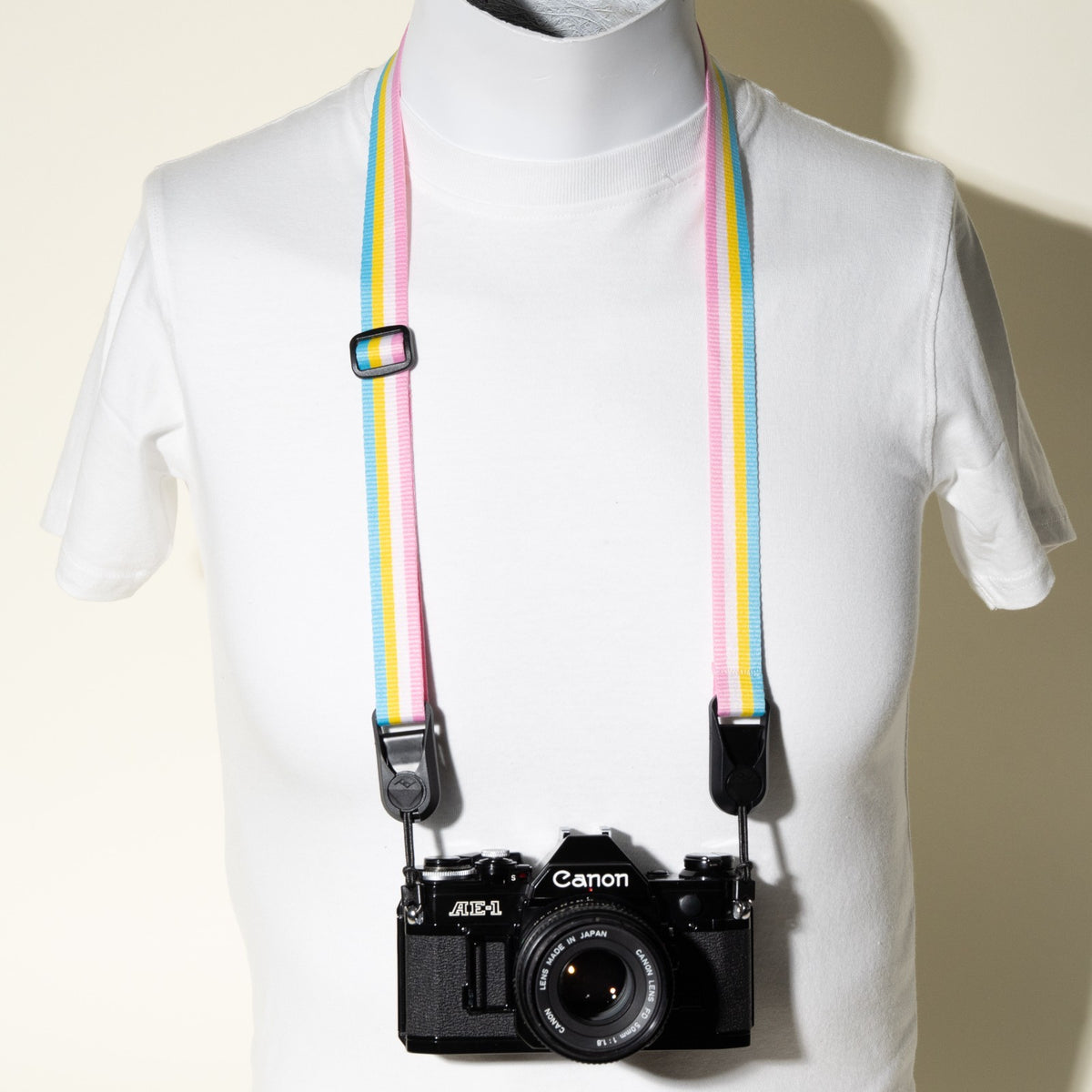Kids Size Rainbow Camera Strap, Adjustable 22-38" + Peak Design Anchors
