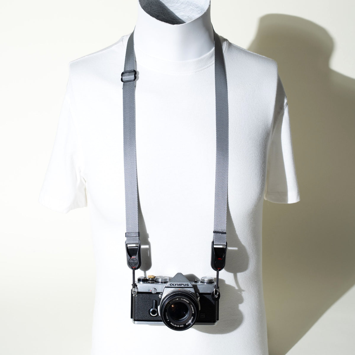Metallic Gold or Silver Camera Strap, Neck 28-50" or Wrist + Peak Design Anchors