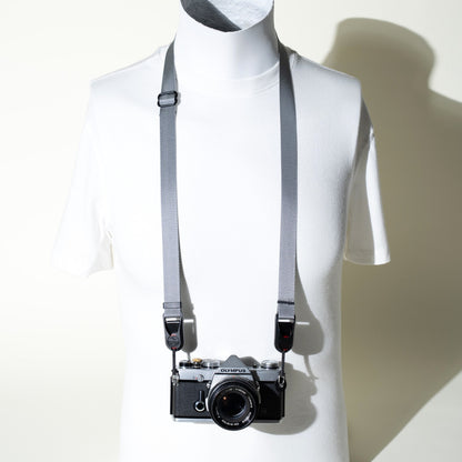 Metallic Gold or Silver Camera Strap, Neck 28-50" or Wrist + Peak Design Anchors