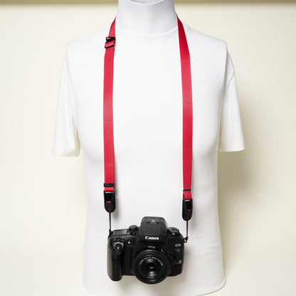 Nylon Camera Strap in 24 Colors, Neck, Lanyard or Wrist + Peak Design Anchors