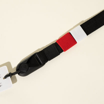 All-Black Nylon Camera Strap 1.25", Adjustable 32-58" + Peak Design Anchors