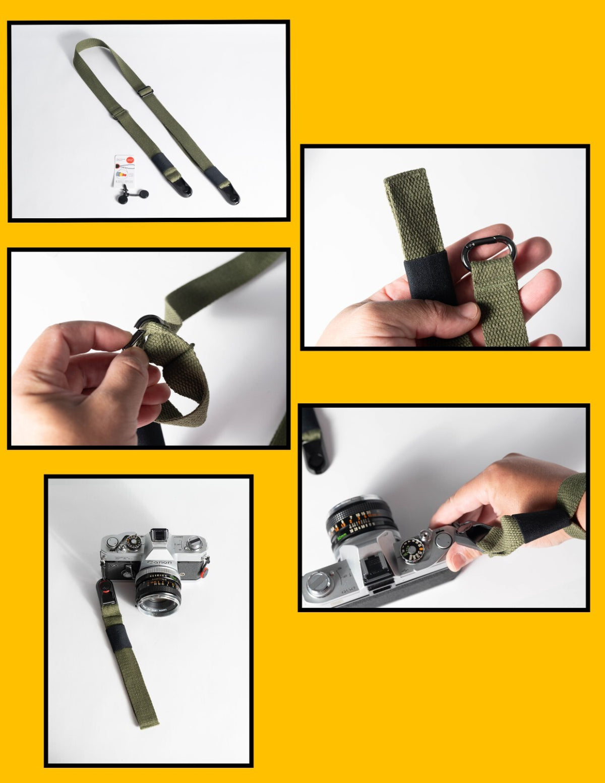 3-in-1 Camera Strap, Neck, Wrist & Crossbody, Adjustable 28-48" + Peak Design Anchors