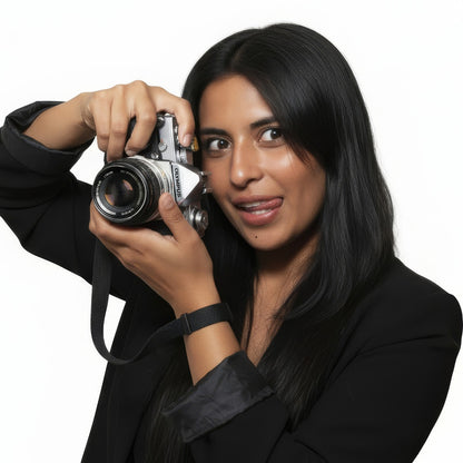 Black Cotton Canvas Camera Wrist Strap 16" + Peak Design Anchor
