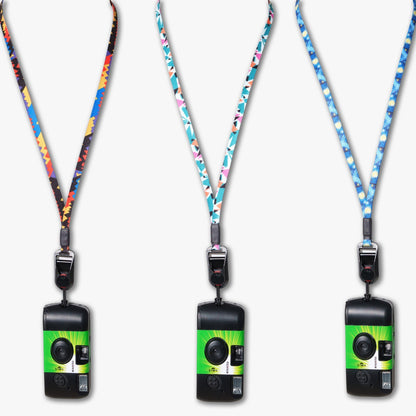 Slim Camera Lanyard for Digicams, Text Book, Dixie or Starry Night + Peak Design Anchor