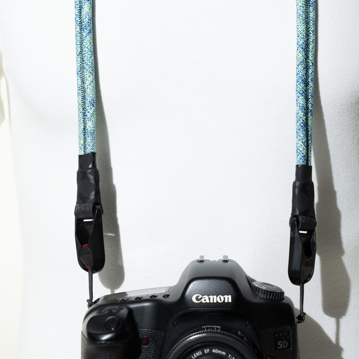 Glacier Blue & Teal Rope Camera Strap, Neck or Wrist + Peak Design Anchors