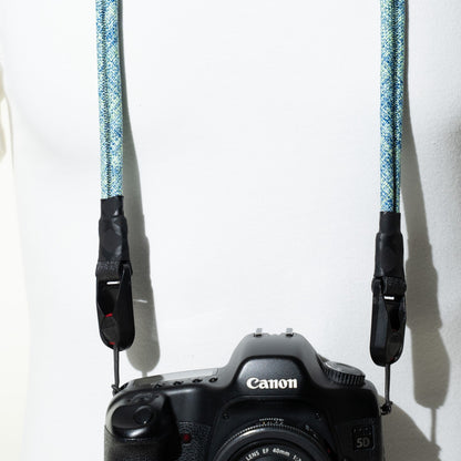 Glacier Blue & Teal Rope Camera Strap, Neck or Wrist + Peak Design Anchors
