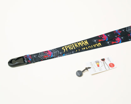 Superhero Print Camera Lanyard, Spider-Man or Deadpool, 1" x 38" + Peak Design Anchor