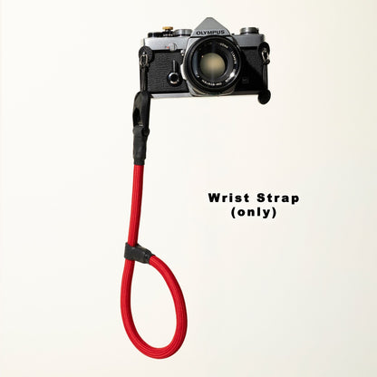 Climbing Rope Camera Strap, Red, Black or Blue, Neck 42" or Wrist + Peak Design Anchors