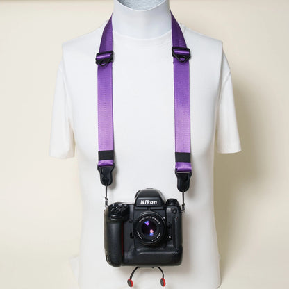 Premium Dual Adjustable Camera Strap 32-50", Tangerine or Purple + Peak Design Anchors