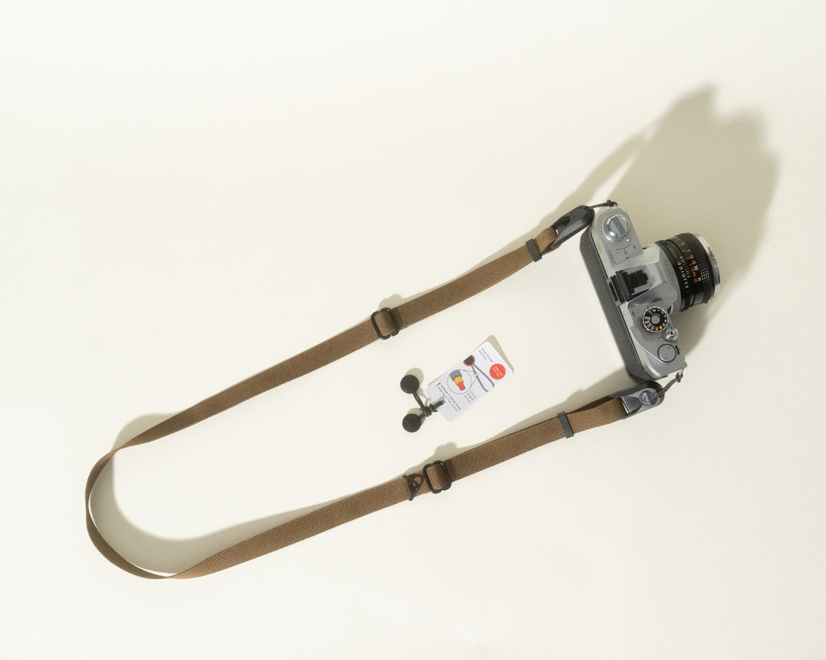 Coyote Copper Dual Adjustable Camera Strap 30-52", D-Ring + Peak Design Anchors