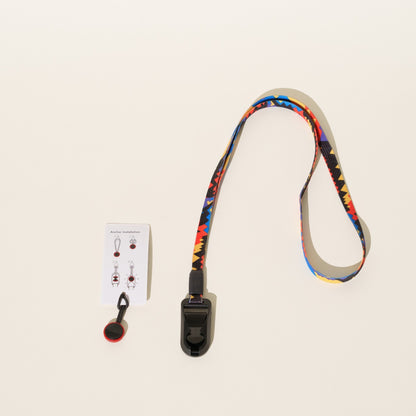 Slim Camera Lanyard for Digicams, Text Book, Dixie or Starry Night + Peak Design Anchor