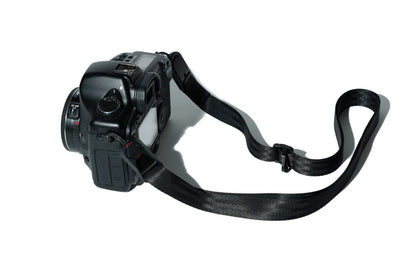 Black Slim Camera Strap Combo, 32-58" Adjustable Neck + 16" Wrist Strap