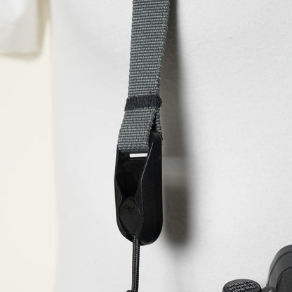 Grey Slim Minimalist Camera Neck Strap 42" x 3/4" + Peak Design Anchors