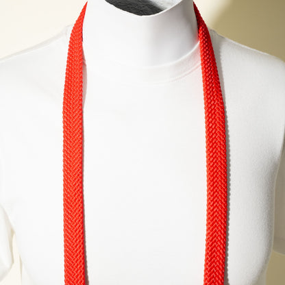 Flat Braid Paracord Camera Strap 44", Red or Black + Peak Design Anchors