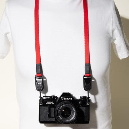 Slim Nylon Camera Strap 38" x 1/2", 4 Colors, Peak Design Anchors or Clasp Mounts